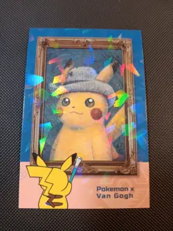 Pikachu Van Gogh Cracked Ice Holo Electric Pikachu Card Database Pokemon Peru - Image 1