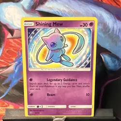 Pokemon Shining Mew Holo Card (Shining Legends, Basic, English, #40/73) - Image 1