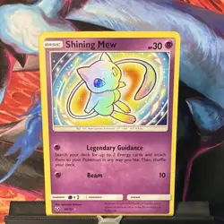 Pokemon Shining Mew Holo Card (Shining Legends, Basic, English, #40/73) - Image 2