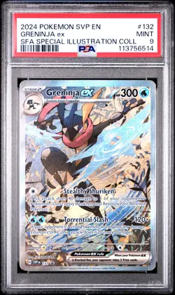 2024 POKEMON SHROUDED FABLE SPECIAL ILLUSTRATION COLLECTION GRENINJA EX PSA 9 - Image 1