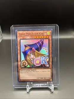 YUGIOH DARK MAGICIAN GIRL STAMP ULTRA RARE NM RA05-EN084 - Image 1