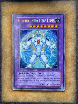 Yugioh Elemental Hero Terra Firma PP02-EN009 Secret Rare MP - Image 1