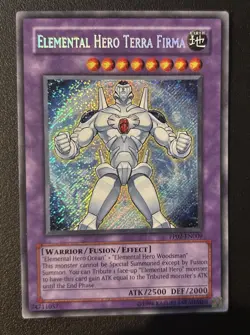 Yugioh Elemental Hero Terra Firma PP02-EN009 Secret Rare Unlimited Near Mint - Image 1