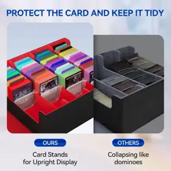 Trading Card Storage Box for Card Storage,Quadruple Mtg Deck Box Holds 3000+ Car - Image 4