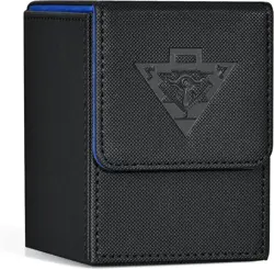 Card Deck Box for MTG Yugioh TCG, Card Storage Box with Dividers Holds 100+ Slee - Image 1