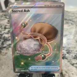 Pokemon TCG Trainer Sacred Ash Full Art Holo Card 115/088 English - Image 1