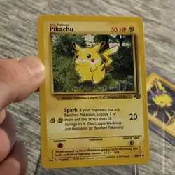 Pokemon Pikachu Common Regular Jungle 60/64 50 HP Basic Card 1999 - Image 1