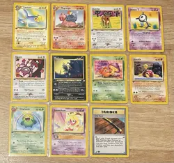 First Edition Neo Revelation Lot X11 Cards MP/HP. All 1st Edition! Highly Played - Image 1