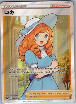 Lady (Full Art) 193/196 SWSH11: Lost Origin - Pokemon Card - NM - Image 1