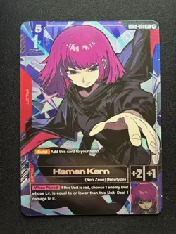 Gundam Card Game: Haman Karn R+ GD02-091 Alt Art Dual Impact - Image 1