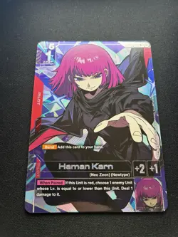 Gundam Card Game: Haman Karn R+ GD02-091 Alt Art Dual Impact - Image 2