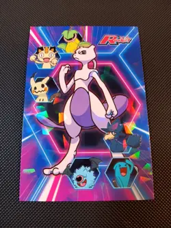 Mewtwo Combo Card #3 Cracked Ice Holo Team Rocket Card Database Peru Pokemon - Image 1