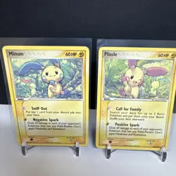 Minun 41/107 And Plusle 44/107 Deoxys Series Common Cards 2005 - Image 1