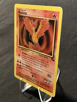 Pokemon Moltres 27/62 Fossil Non-Holo Rare Vintage WOTC LP Card TCG - Image 5