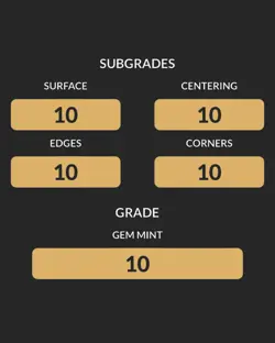 ACE 10 Mega Charizard X EX 029 Black Star Promo Pokemon Card Perfect Subgrades - Image 3