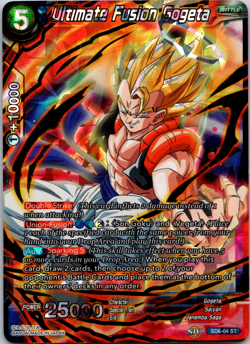 Dragon Ball Super Card Game Ultimate Fusion Gogeta Foil Starter Rare Card - Image 1