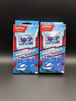Pokemon Knock Out Collection Box Kyogre Foil Card Sticker Sheet (Set Of 2) - Image 1