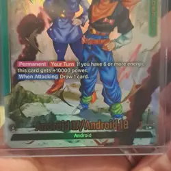 Bandai Dragon Ball Super Card Game Android 17/18 Leader FB01-070 Foil - Image 3