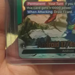 Bandai Dragon Ball Super Card Game Android 17/18 Leader FB01-070 Foil - Image 5