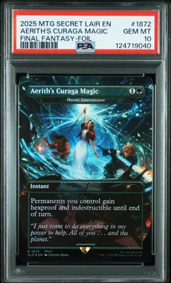 2025 MTG SECRET LAIR DROP GRIMOIRE-FOIL #1872 AERITH'S CURAGA MAGIC PSA 10 - Image 1