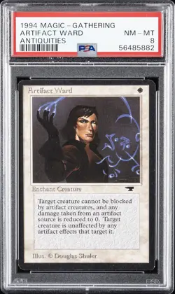 1994 MAGIC: THE GATHERING ANTIQUITIES ARTIFACT WARD PSA 8 - Image 1