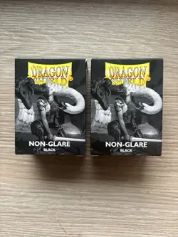 Dragon Shield Sleeves Black Non Glare Set Of 2 - Image 1
