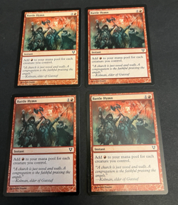 MTG Battle Hymn x4 Avacyn Restored Common NM Playset 4 4x Magic The Gathering - Image 1