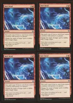 4x Bolt Bend Uncommon NM/NM- War of the Spark Playset Magic the Gathering MTG - Image 1