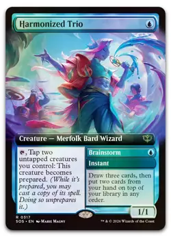 Harmonized Trio (Extended Art) #317 (Foil) NM Secrets of Strixhaven Magic MTG - Image 1