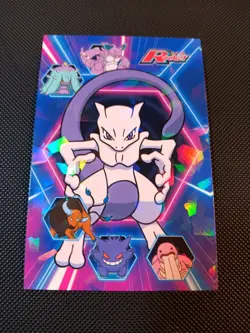 Mewtwo Combo Gengar Cracked Ice Holo Team Rocket Card Database Peru Pokemon - Image 1