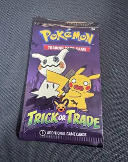 Trick or Trade Booster Pack Sealed NearMint 2023 Halloween English Pokemon Cards - Image 3