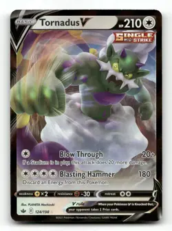 Tornadus V 124/198 - Chilling Reign - Pokemon Card NM/M - Image 1