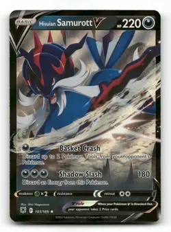 Hisuian Samurott V 101/189 - Astral Radiance - Pokemon Card NM/M - Image 1