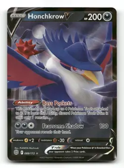 Honchkrow V 088/172 - Brilliant Stars - Pokemon Card NM/M - Image 1