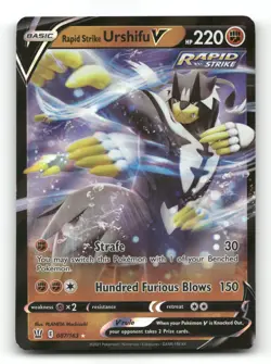 Rapid Strike Urshifu V 087/163 - Battle Styles - Pokemon Card NM/M - Image 1