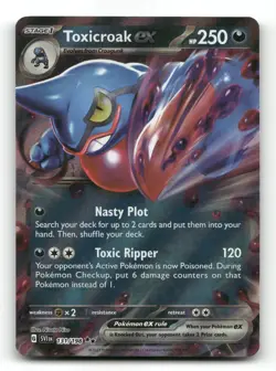 Toxicroak ex 131/198 - Scarlet & Violet - Pokemon Card NM/M - Image 1