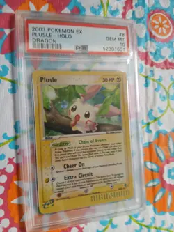 Pokemon Card Ex Dragon #8 Plusle Holo PSA 10 GEM MINT 2003 Vintage - Image 1