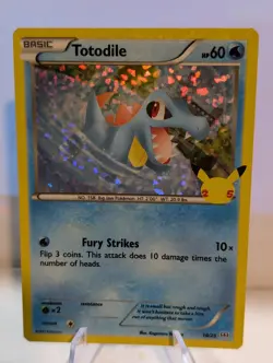 2021 Pokemon 25th Anniversary Mcdonalds Promo Holo Totodile 18/25 - Image 1