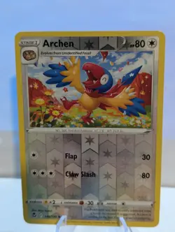Pokemon TCG Silver Tempest Reverse Holo Archen 146/195 - Image 1