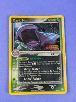 Dark Muk - 16/109 - Rare Reverse Holo Ex Team Rocket Returns - Pokemon - MP - Image 1