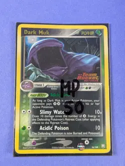 Dark Muk - 16/109 - Rare Reverse Holo Ex Team Rocket Returns - Pokemon - MP - Image 3