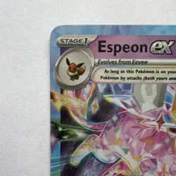 Pokemon Espeon EX Double Rare Holo Sv: Prismatic Evolutions 034/131 English 2025 - Image 4