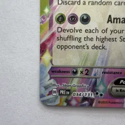 Pokemon Espeon EX Double Rare Holo Sv: Prismatic Evolutions 034/131 English 2025 - Image 5