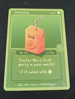 Pokepu Juice Box (Ditto) 2025 Cool Club Collection Mick Junco Pokemon Fan Art - Image 1
