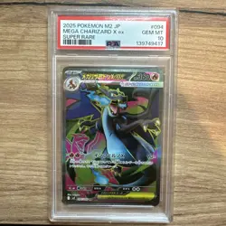 PSA 10 Mega Charizard X ex 094/080 2025 Pokemon M2 JP Super Rare GEM MINT - Image 1