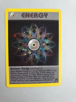 Rainbow Energy 17/82, Pokemon TCG Team Rocket Set (2000) HOLO Rare NM - Image 1