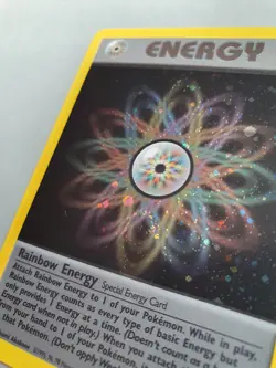 Rainbow Energy 17/82, Pokemon TCG Team Rocket Set (2000) HOLO Rare NM - Image 3