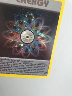 Rainbow Energy 17/82, Pokemon TCG Team Rocket Set (2000) HOLO Rare NM - Image 4