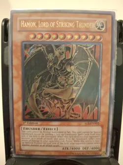 Yu-Gi-Oh Hamon, Lord of Striking Thunder SOI-EN002 1st Edition Ultimate Rare LP - Image 1