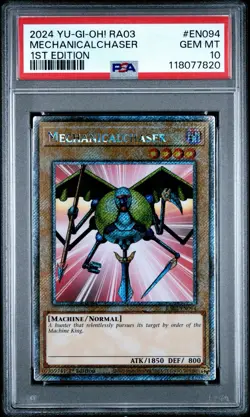 ⚙Yu-Gi-Oh! Mechanicalchaser RA03-EN094 1st Ed Holo 2024 PSA 10 GEM MINT POP 8💎 - Image 2